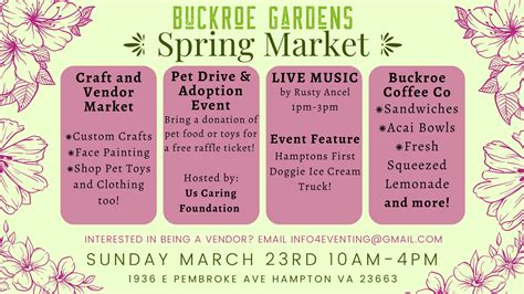 Buckroe Gardens Spring Market - Visit Hampton, VA : Visit Hampton, VA