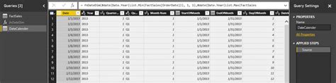 Image result for Dynamic Calendar Table Power Query