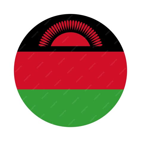 Premium Vector | Malawi round flag vector icon design malawi circle ...
