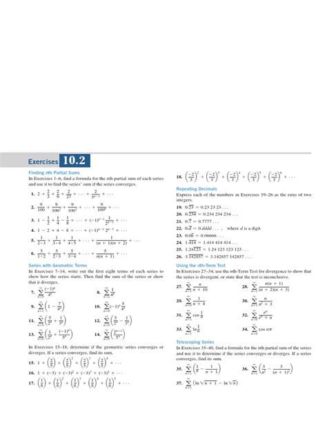 Image result for Infinite Series Example