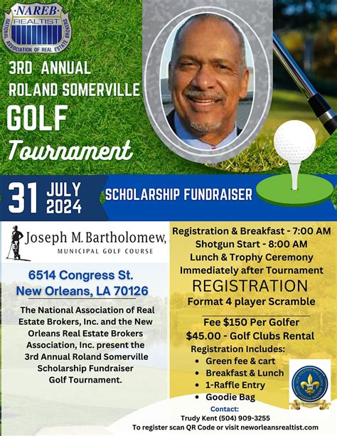 3rd Annual Roland Somerville Golf Tournment, Joseph M. Bartholomew ...