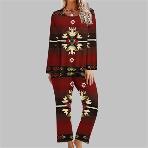 Dihao Pajamas for Women Set Plus Size Womens Pajamas Vintage Plaid ...