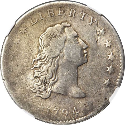 1794 Flowing Hair Silver Dollar. BB-1, B-1, the only known dies. Rarity ...