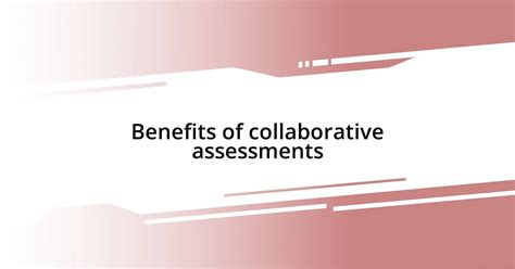 Collaborative Assessment 的图像结果