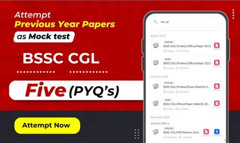 BSSC CGL Previous Year Papers, Download PDF