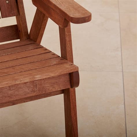 Buy (Refurbished) Jack and Jill Solid Wood Twin Garden Chairs - Brown ...