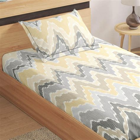 Buy Juniper Microfibre Printed 2Pcs Single Bedsheet Set from Home ...