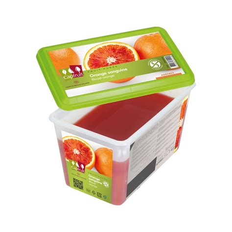 Capfruit Fruit Puree Blood Orange, 1Kg Veg Sugar Free Gluten Free Vegan ...