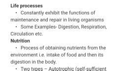 Image result for Life Process Biology