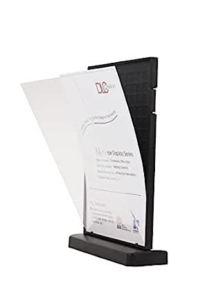 DLCCREATION Plastic Molded A4 Size Double Side Vision Black Table ...