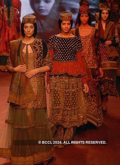 Indrani (L) and Bhavna Sharma presents a creation by designer ...