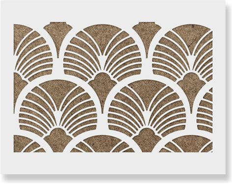 Geometric Sun Burst Pattern Wall Stencil - DIY India | Ubuy