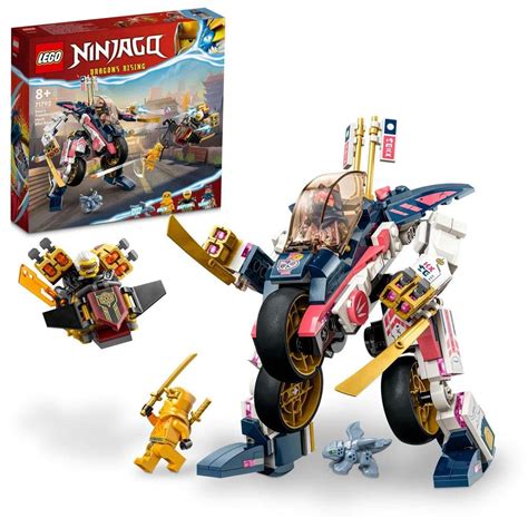 LEGO NINJAGO Sora’s Transforming Mech Bike Racer 71792 Building Toy Set ...