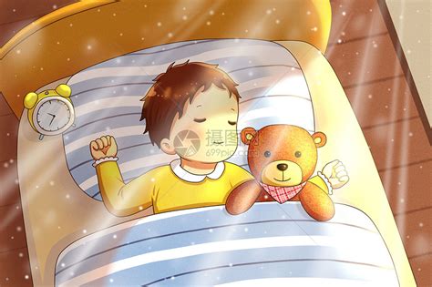 睡觉的小孩插画图片下载-正版图片401690684-摄图网