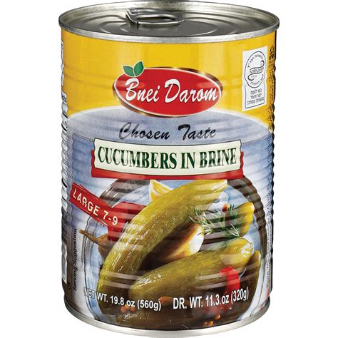 Bnei Darom Large Cucumbers in Brine, Kosher - Shop Specialty & Asian at ...