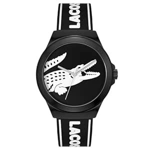 Lacoste Men Analogue Neocroc Qtz Basic Black Round Dial Watch|White ...