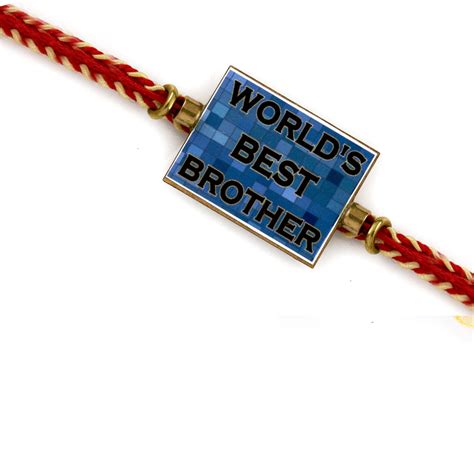 Aapno Rajasthan "World's Best Brother" Blue Colour Kids Rakhi