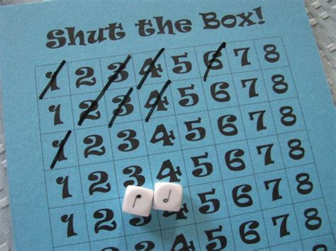 Shut The Box Game Rules Pdf at Skye Milliner blog