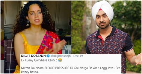 Diljit Dosanjh Mimics Kangana Ranaut In Latest Voice Note