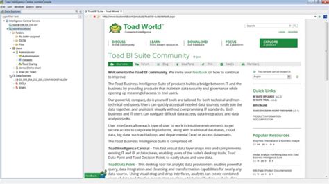Image result for Toad Intelligence Central Tutorial