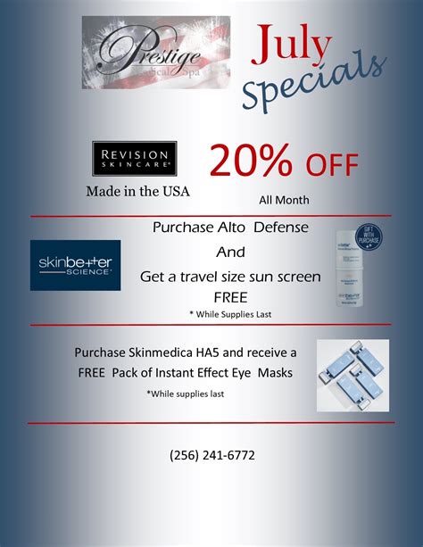 July Specials | Prestige Medical Spa