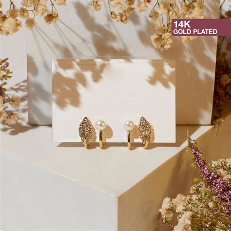 Chic Fern and Pearl Earrings | Salty – Salty Accessories