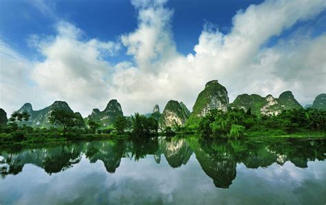 桂林山水风景图片资料大全_四年级下册语文课文