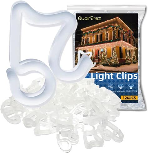 Amazon.com: QuairBrez Holiday Light Clips 120 Pcs, Christmas Light ...