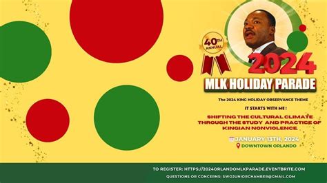 2024 Annual Downtown Orlando Martin Luther King, Jr. Holiday Parade ...