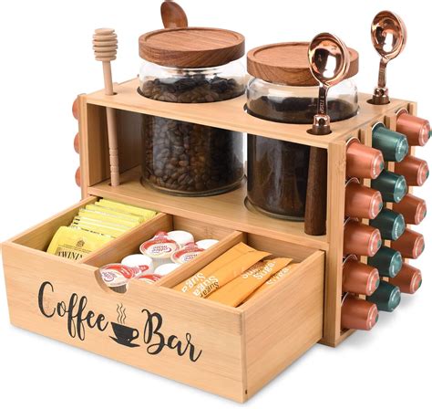 Amazon.com: Coffee Station Organizer Coffee Bar Organizer for ...