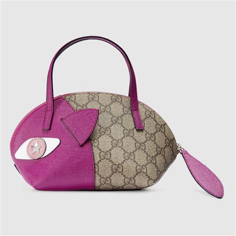 Gucci Children's GG Supreme cat top handle | Bags, Girls bags, Purses ...