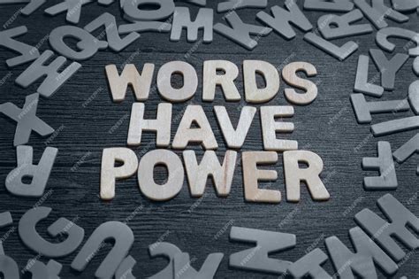 Premium Photo | Words have power business motivational inspirational ...
