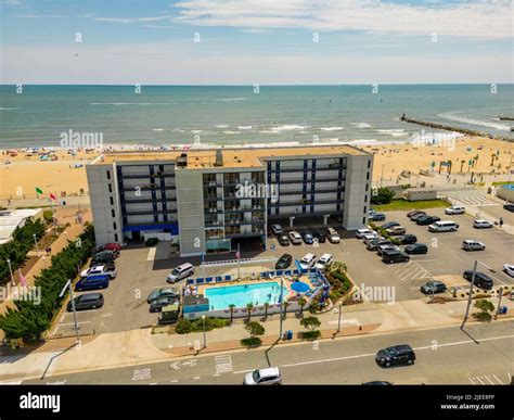 Aerial photo Schooner Inn Virginia Beach USA Stock Photo - Alamy