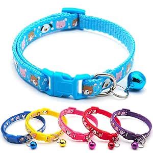 Woofy pet Cute Printed 10MM Soft Safe Collar | Adjustable Neck Belt ...