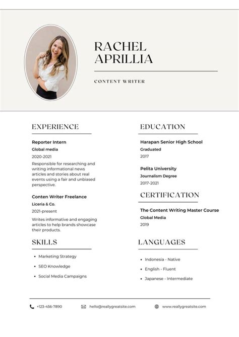 13 Contoh CV Fresh Graduate Tanpa Pengalaman