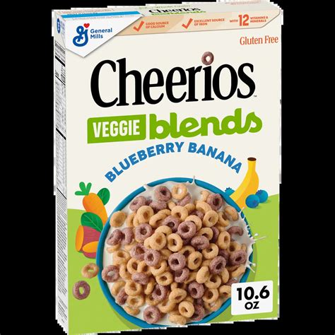 Cheerios Veggie Blends Blueberry Banana | Gluten Free Cereal