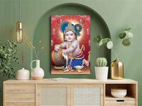 wallpics® Religious Baby Krishna Poster for Pregnant Women Bal Roop ...