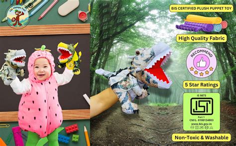 Buy Chi-Chimpu’s Open Mouth Tyrannosaurus Dinosaur Hand Puppet for Kids ...