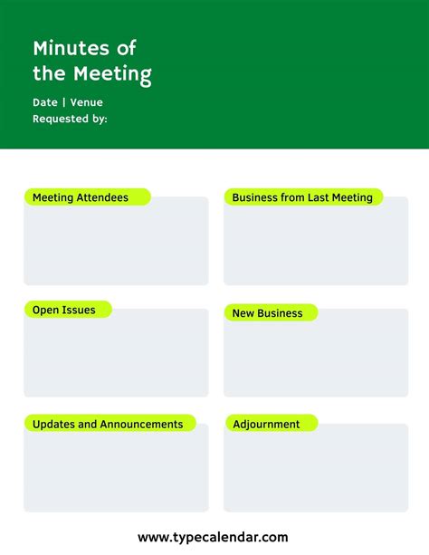 Free Printable Corporate Meeting Minutes Templates [Word, Excel, PDF]
