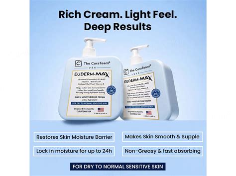 Buy The CuraTeam Euderm-Max Daily Moisturizing Cream Online at Best ...