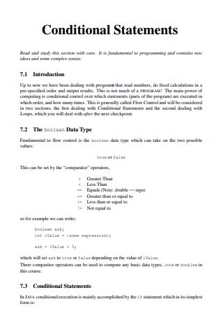 Image result for Formal Conditional Statement