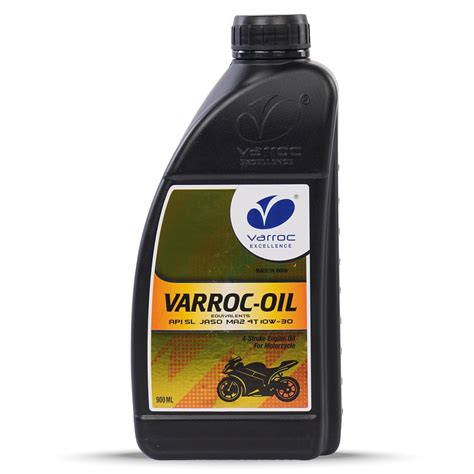 Varroc Oil 10W30 API SL Jaso MA2 4T, Engine Oil for Bikes, High ...
