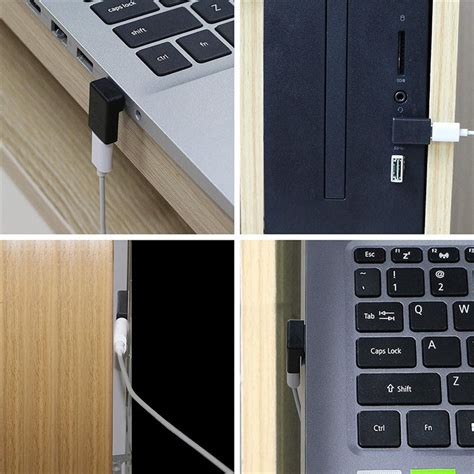 ENKAY HAT PRINCE USB 3.0 Male to Type-C Female Converter 90 Degree Rig ...