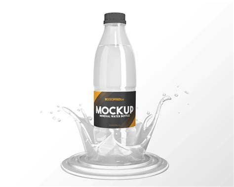 Free Mineral Water Bottle Mockup (PSD)