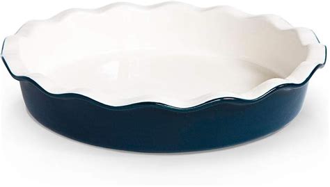 Buy Pie Dish, by Kook, Round Pie Pan/Plate, Deep Dish, Ruffled Wave ...