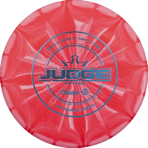 Dynamic Discs Classic Burst Judge Disc Golf Putter | Throwing Frisbee ...