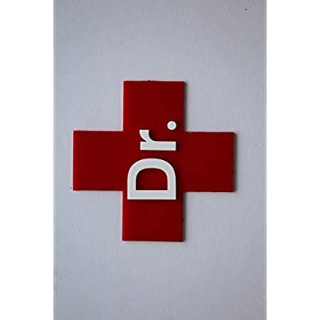 SIGNOOGLE Doctor Dr. Plus Sign Acrylic Logo 3D Bike Decal Emblem ...
