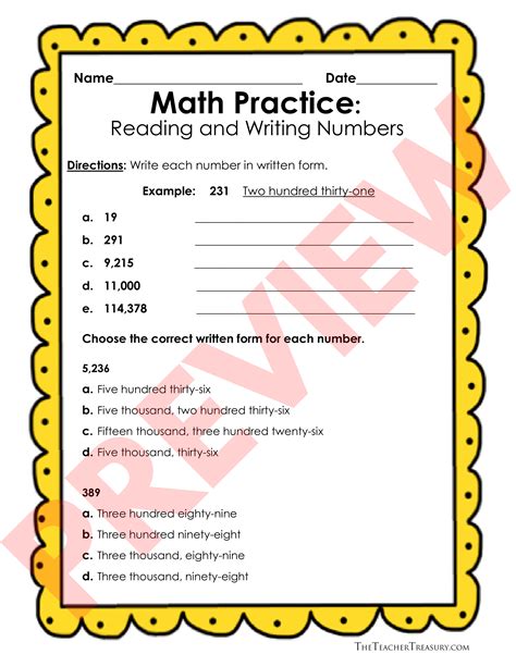 Reading and Writing Numbers in Expanded Form, Standard Form and ...