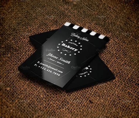 Business Cards for Bakery 的图像结果