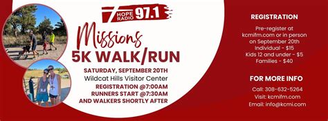 Missions 5K Walk/Run, Wildcat Hills State Recreation Area, Gering, 20 ...